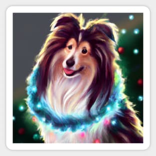 Cute Sheltie Drawing Sticker